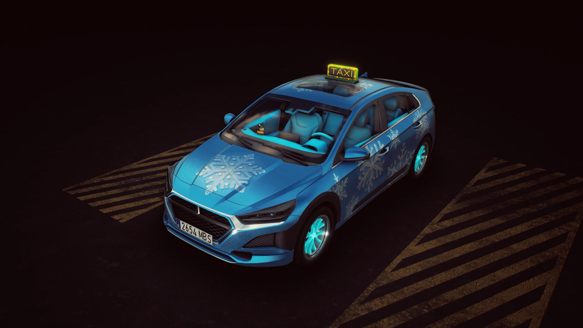 Taxi Life: A City Driving Simulator - Christmas Cosmetic Pack screenshot 2