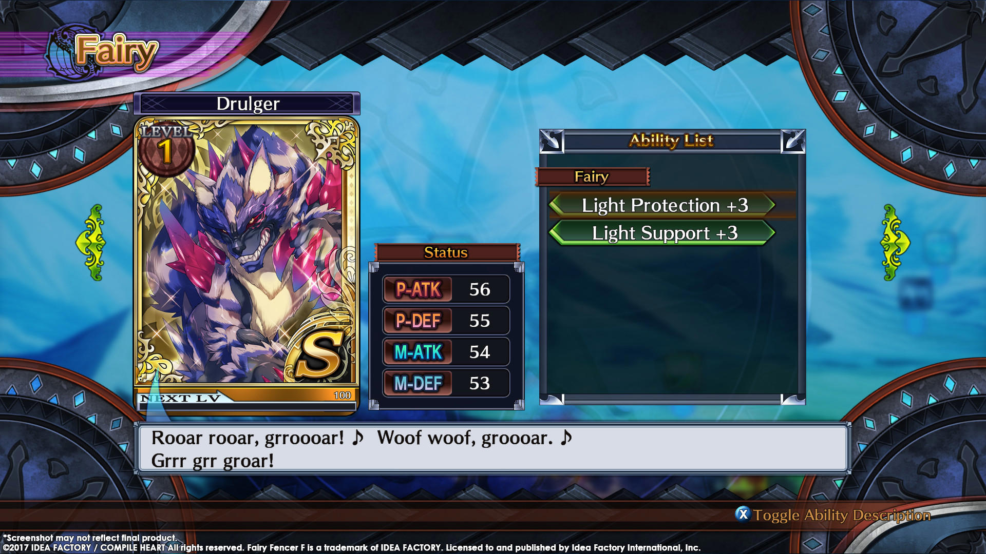 Fairy Fencer F ADF Fairy Set 2: Aques and Drulger screenshot 2