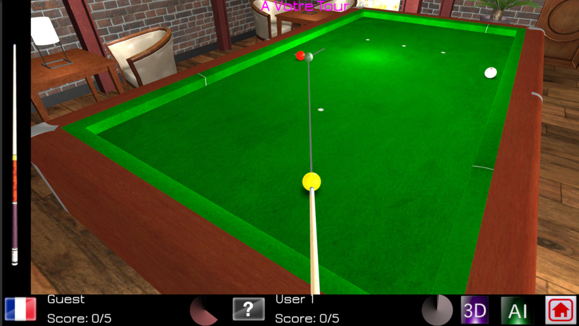 Carom Billiards screenshot 1
