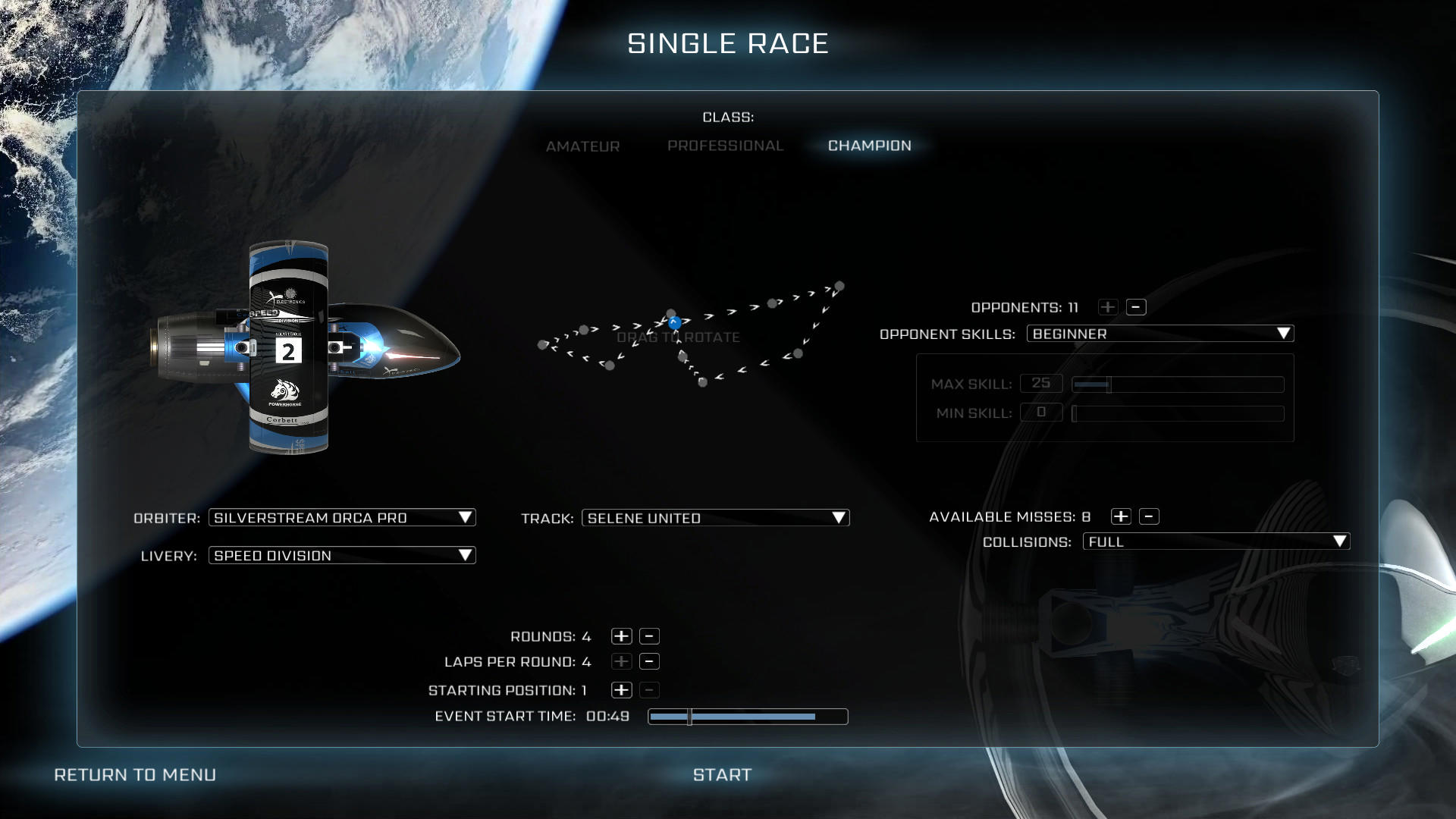 Orbital Racer screenshot 1