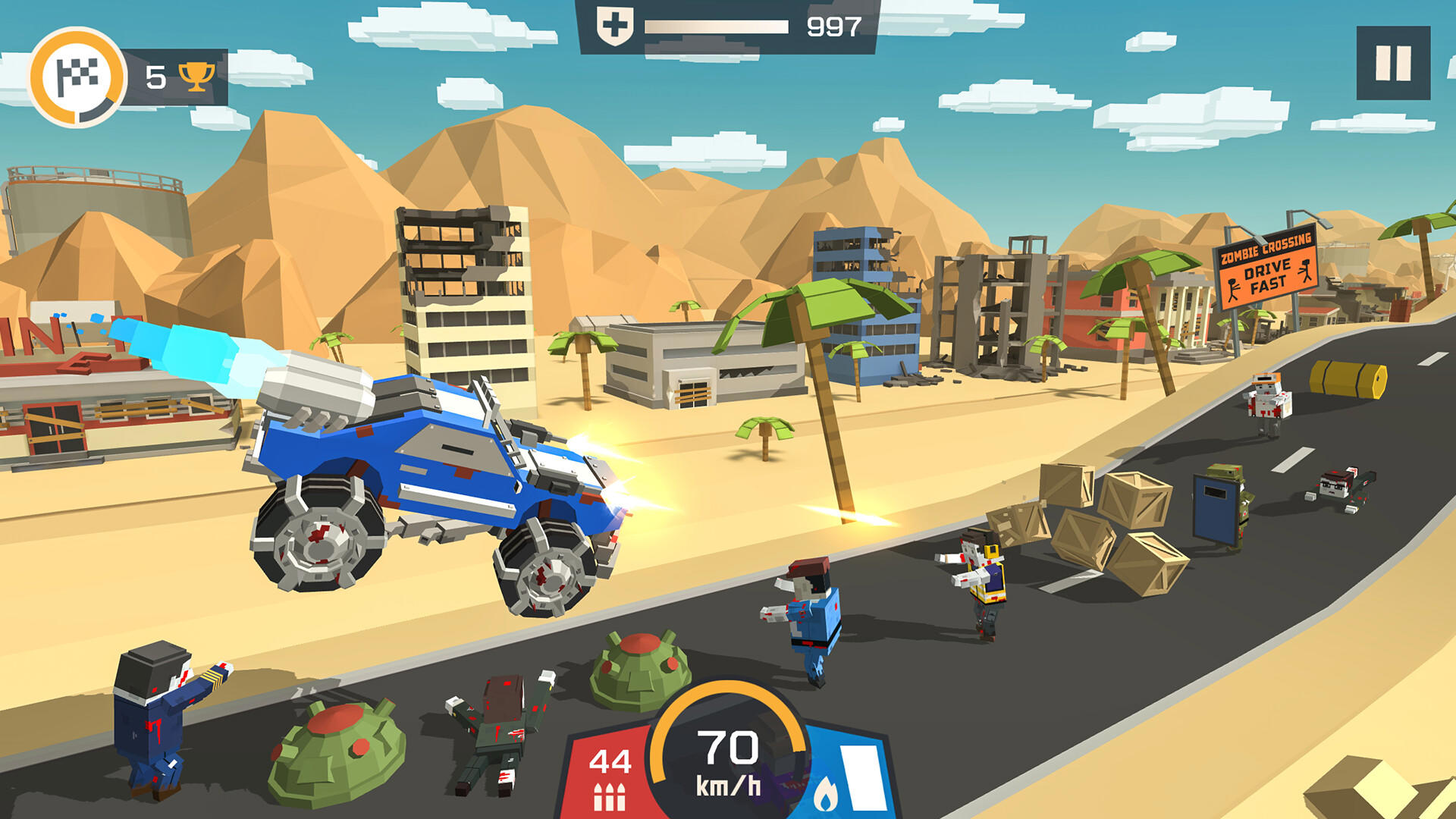 Zombie Derby: Pixel Survival screenshot 1