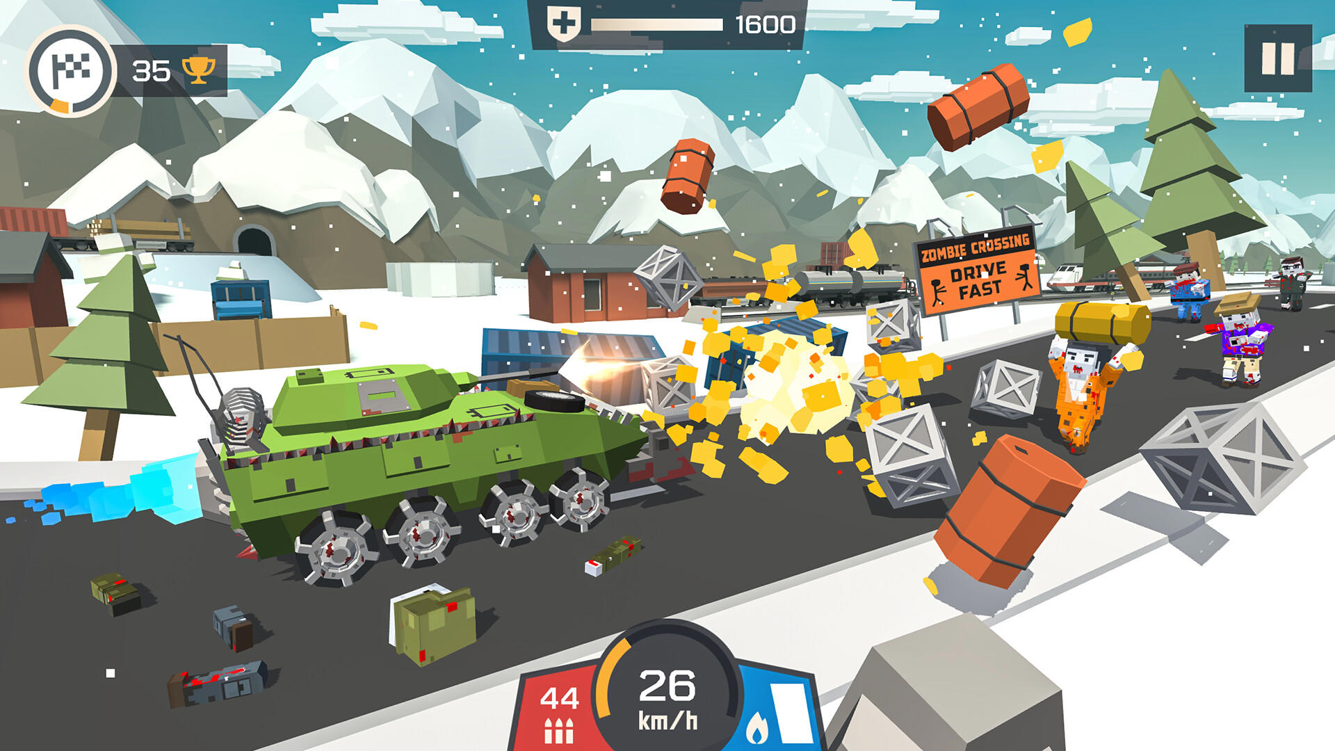 Zombie Derby: Pixel Survival screenshot 2