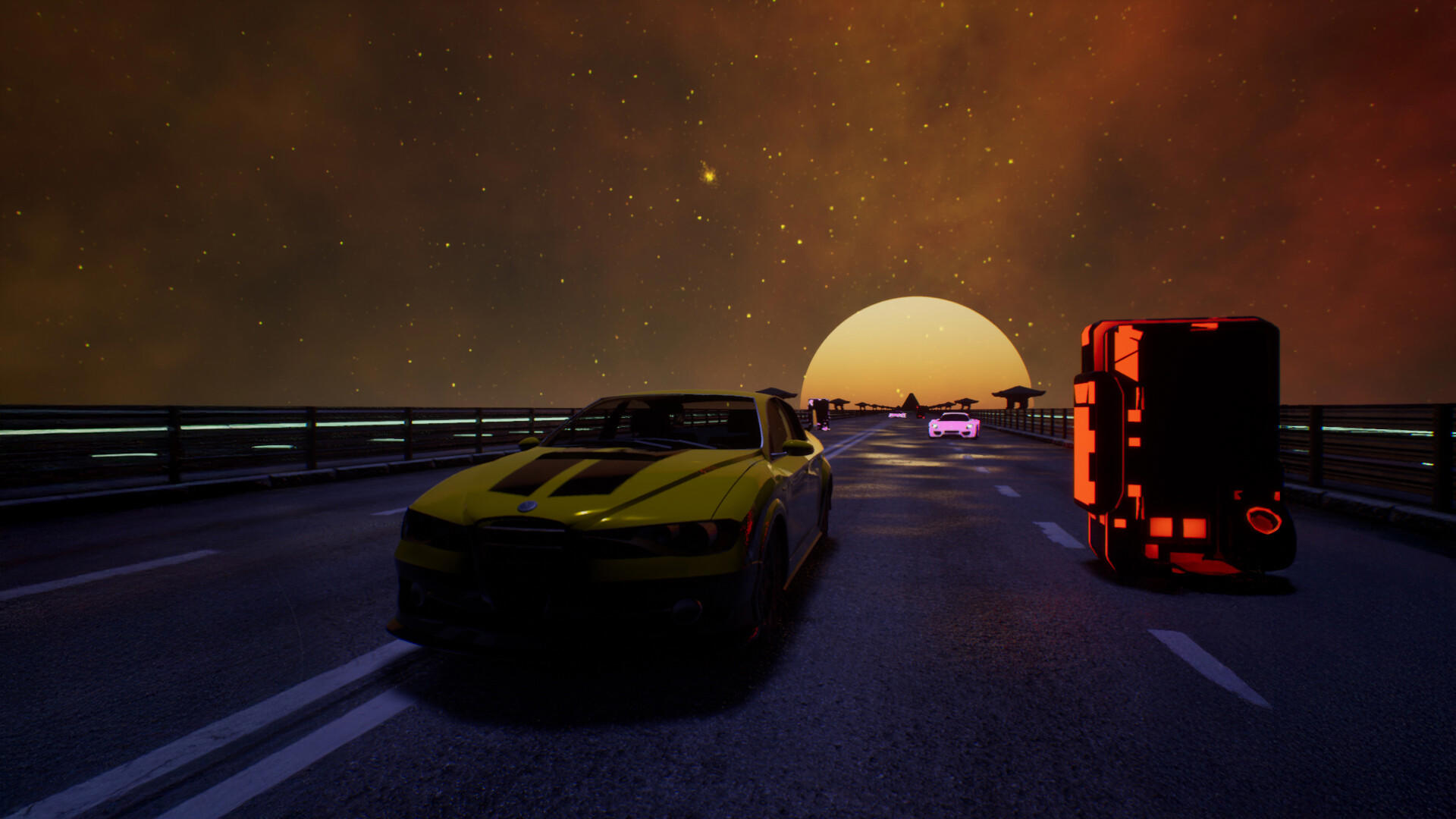 Synthwave Burnout screenshot 3