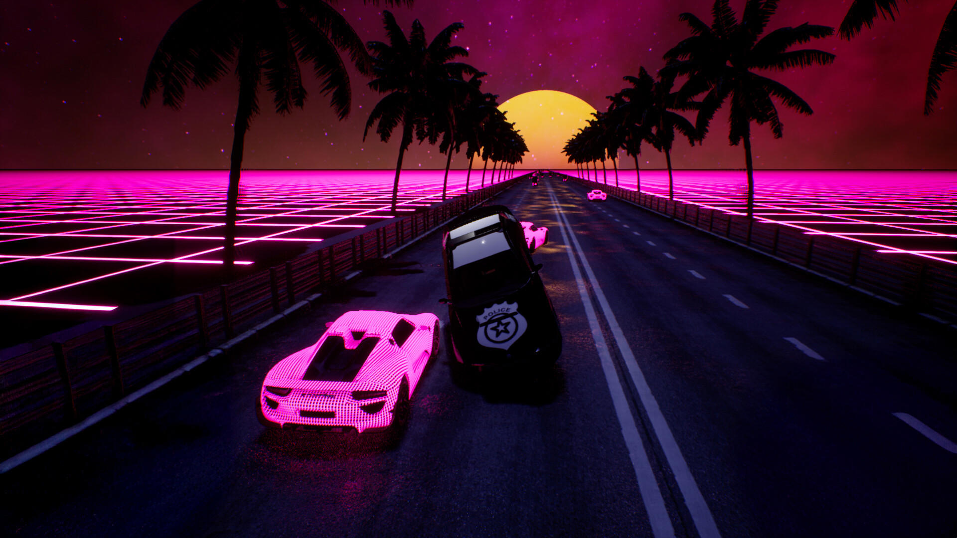 Synthwave Burnout screenshot 1