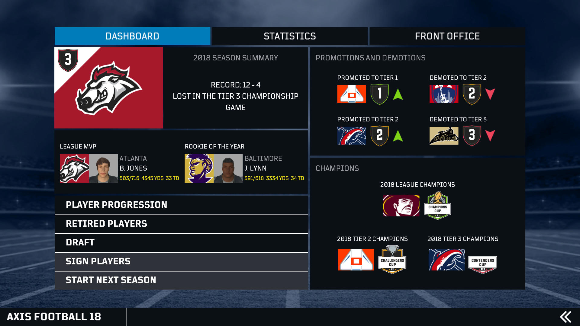 Axis Football 2018 screenshot 2