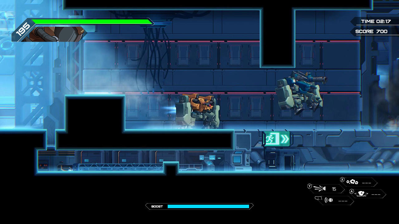 HARDCORE MECHA - Round Hammer Particle Cannon screenshot 2