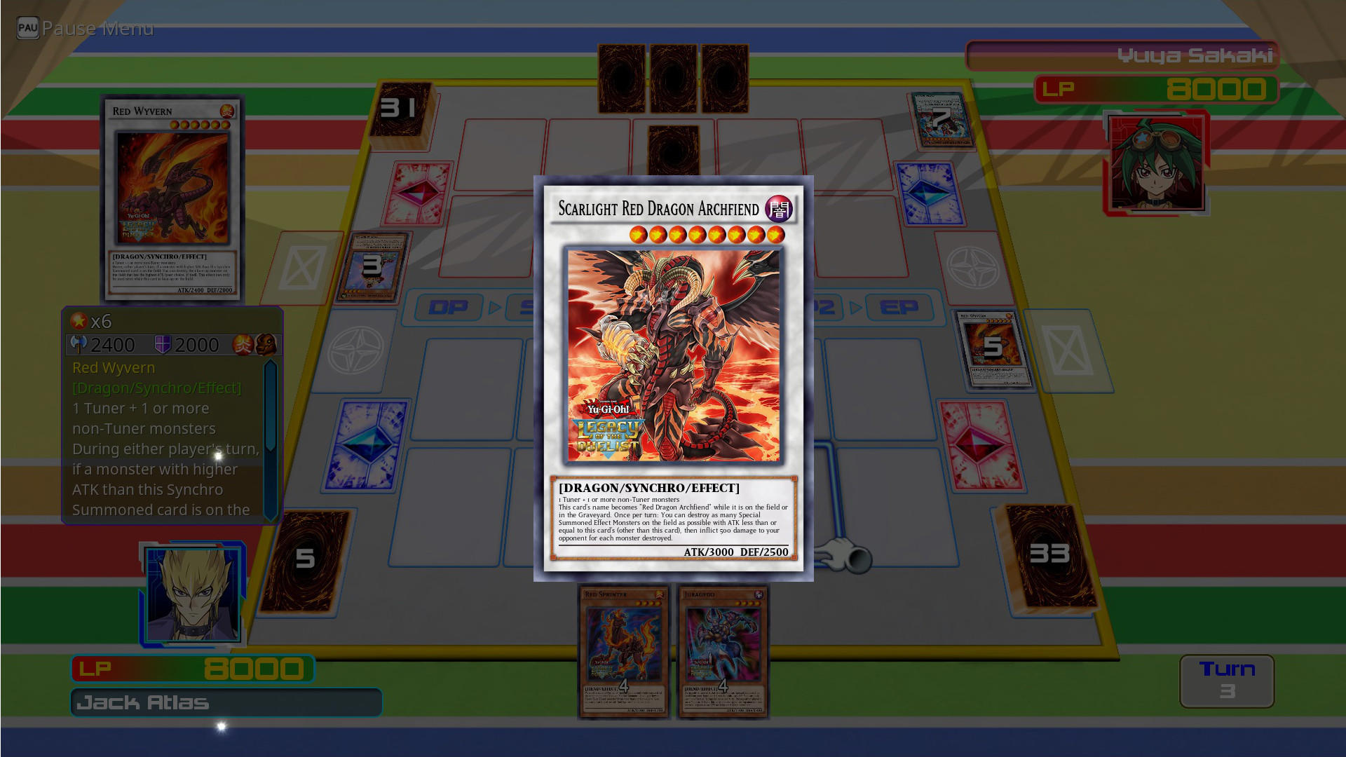 Yu-Gi-Oh! ARC-V: Jack Atlas vs Yuya screenshot 1