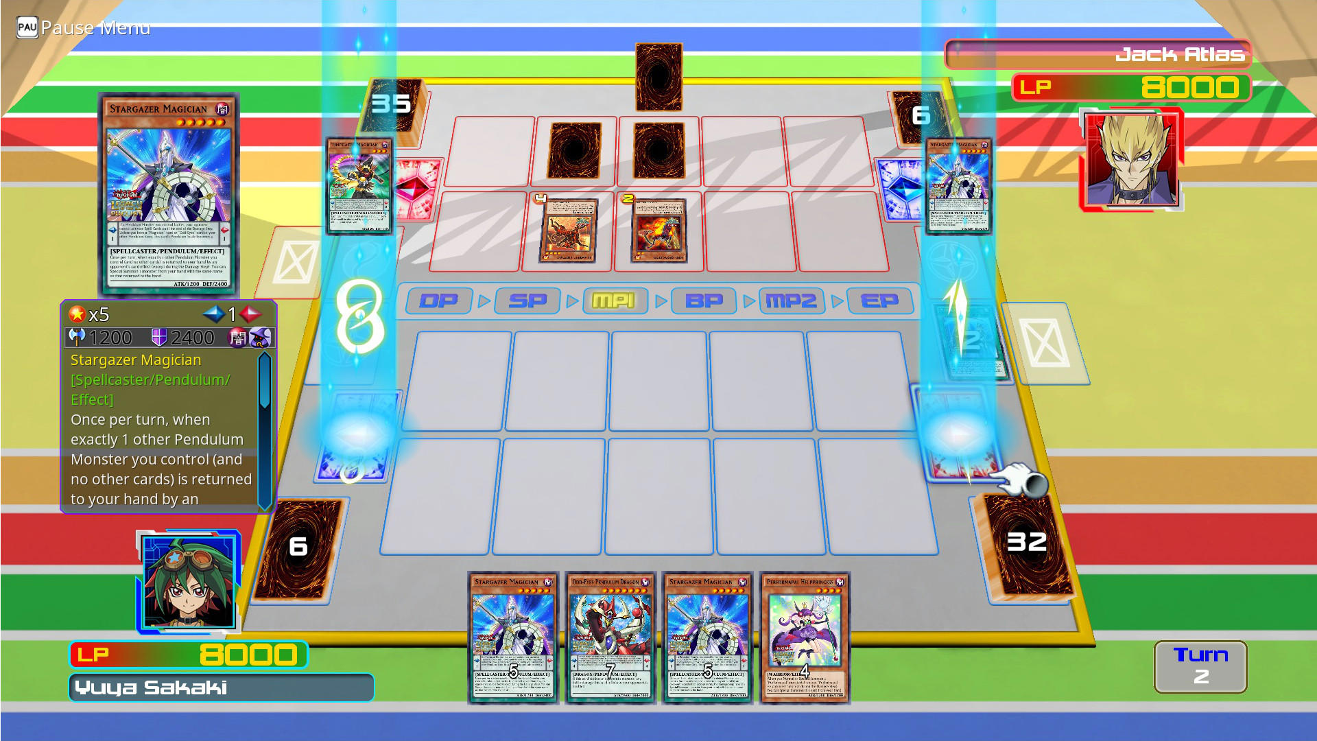 Yu-Gi-Oh! ARC-V: Jack Atlas vs Yuya screenshot 2