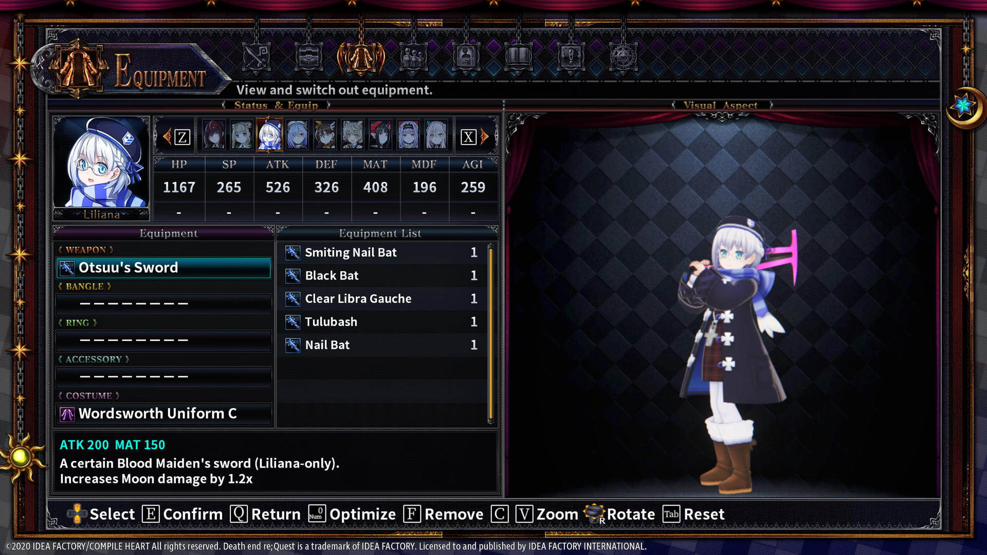 Death end re;Quest 2 - Blood Skelter Set screenshot 2