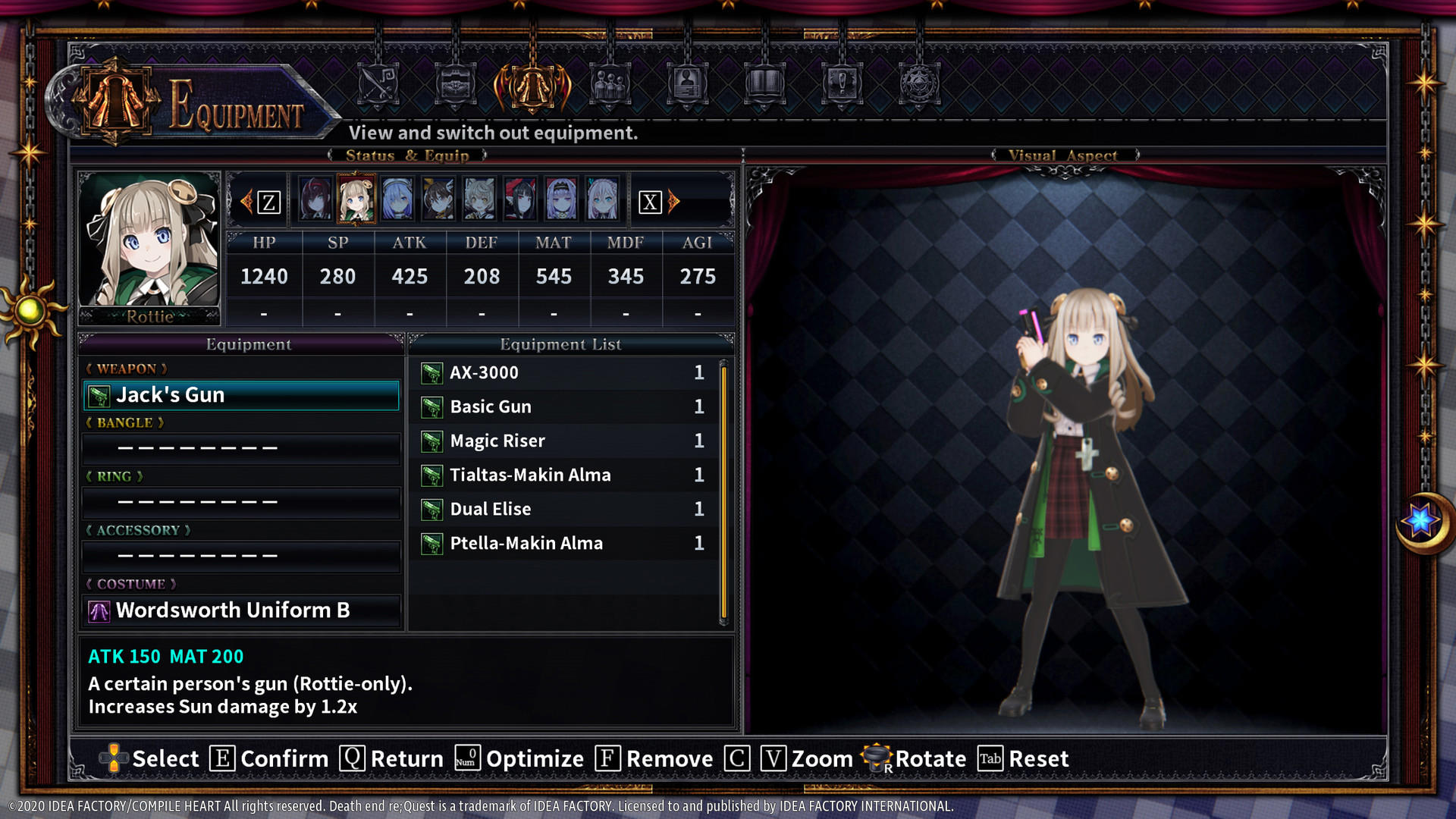Death end re;Quest 2 - Blood Skelter Set screenshot 3