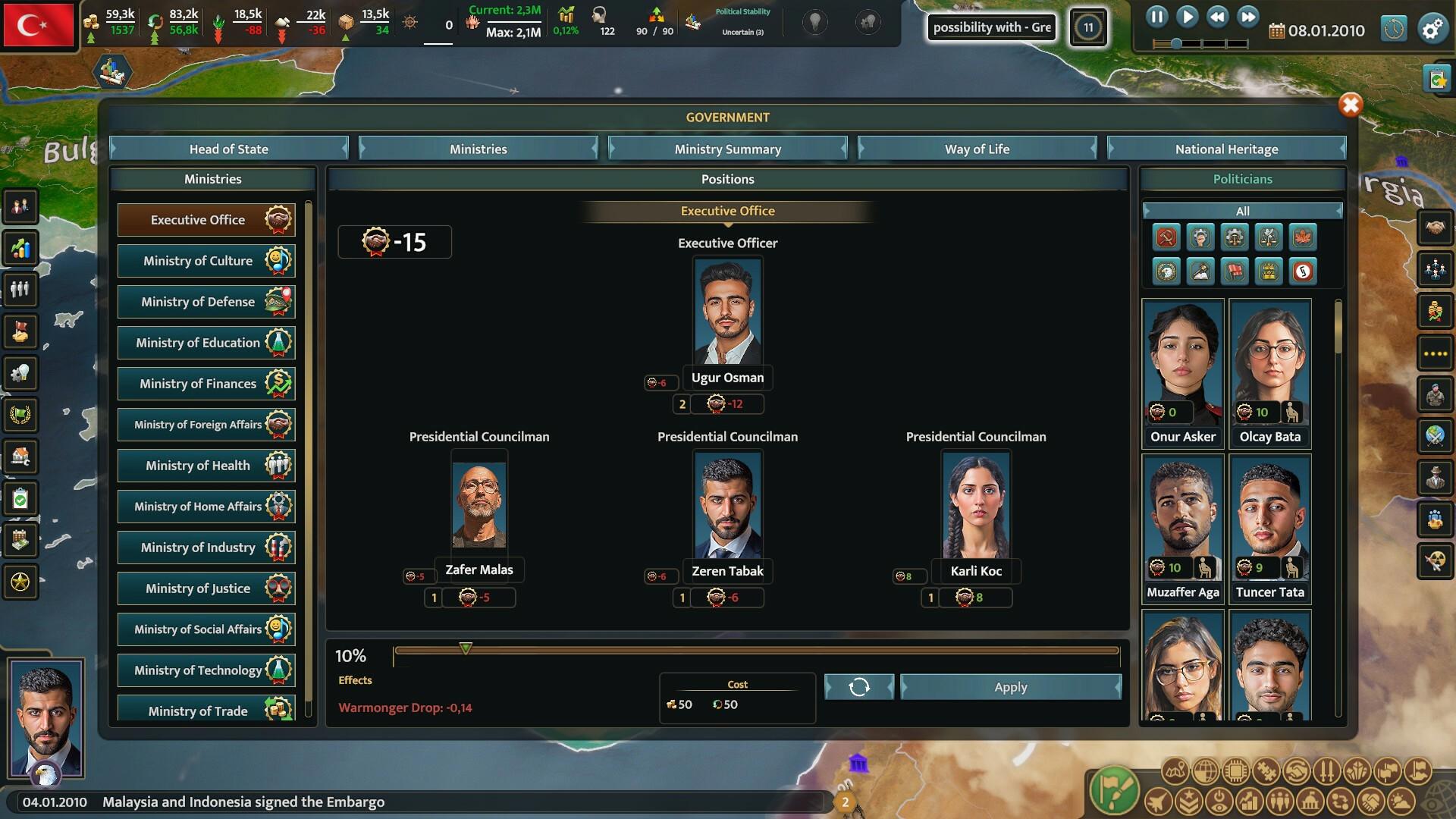 Realpolitiks 3: Earth and Beyond screenshot 1