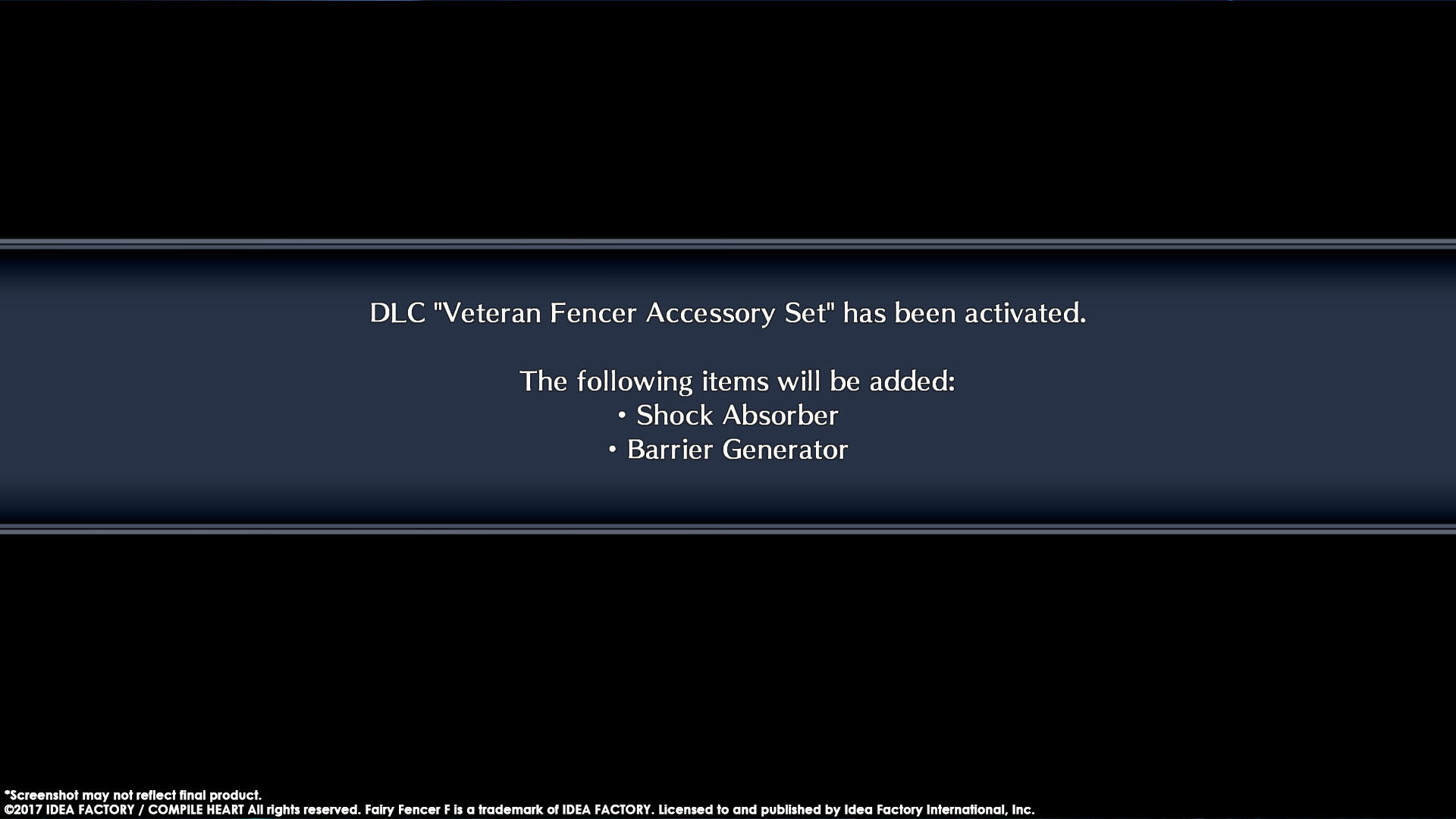 Fairy Fencer F ADF Veteran Fencer Accessory Set screenshot 2