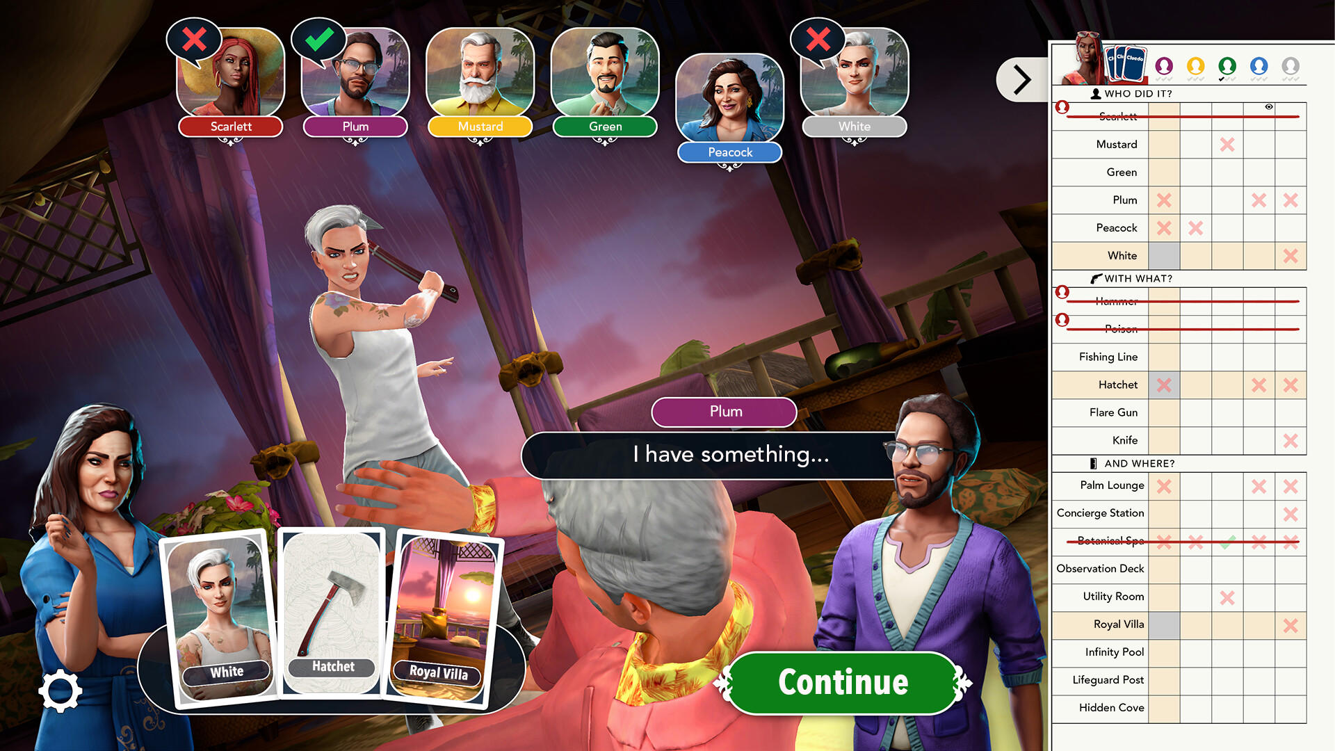 Clue/Cluedo: Black Adder Resort Crime Scene Bundle screenshot 1