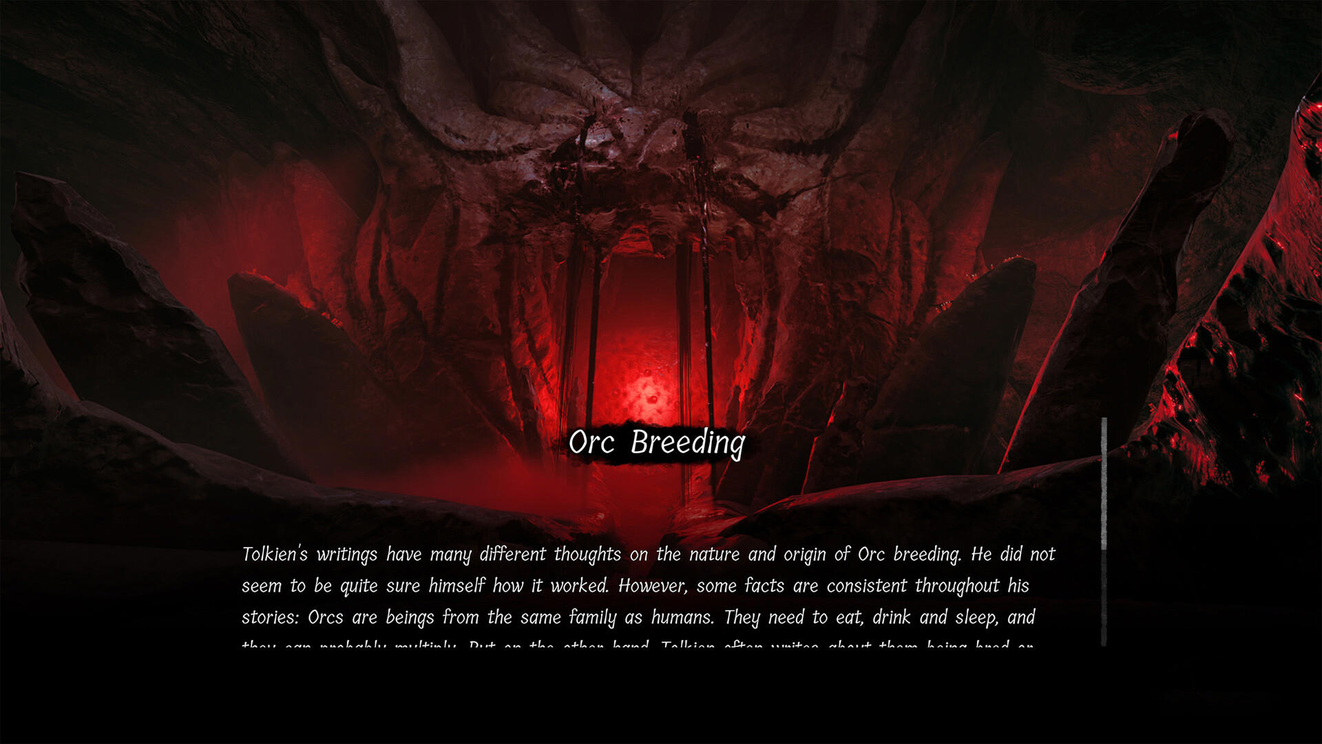 The Lord of the Rings: Gollum™ - Lore Compendium screenshot 1