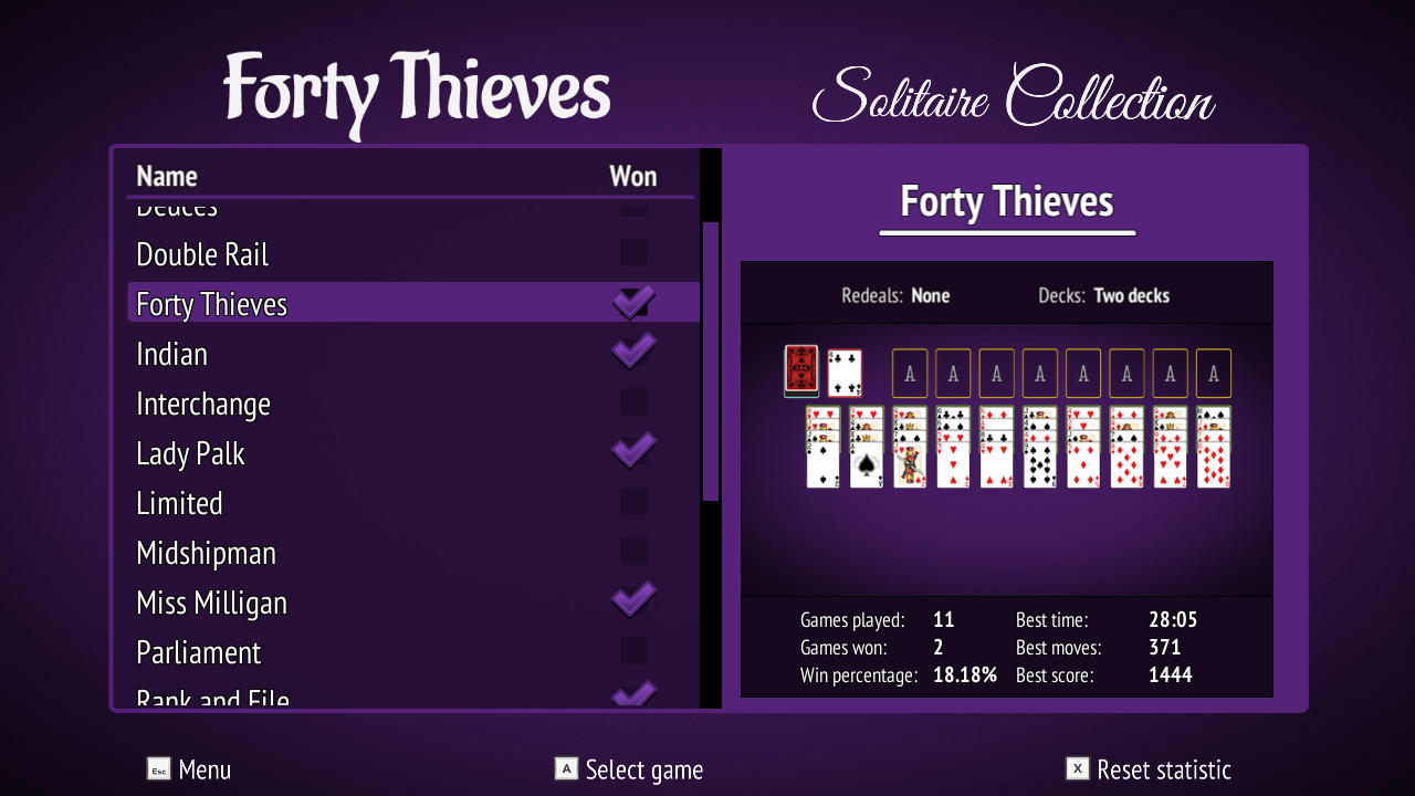 Forty Thieves Solitaire Collection screenshot 2