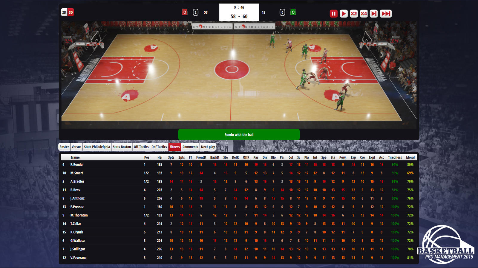 Basketball Pro Management 2015 screenshot 2
