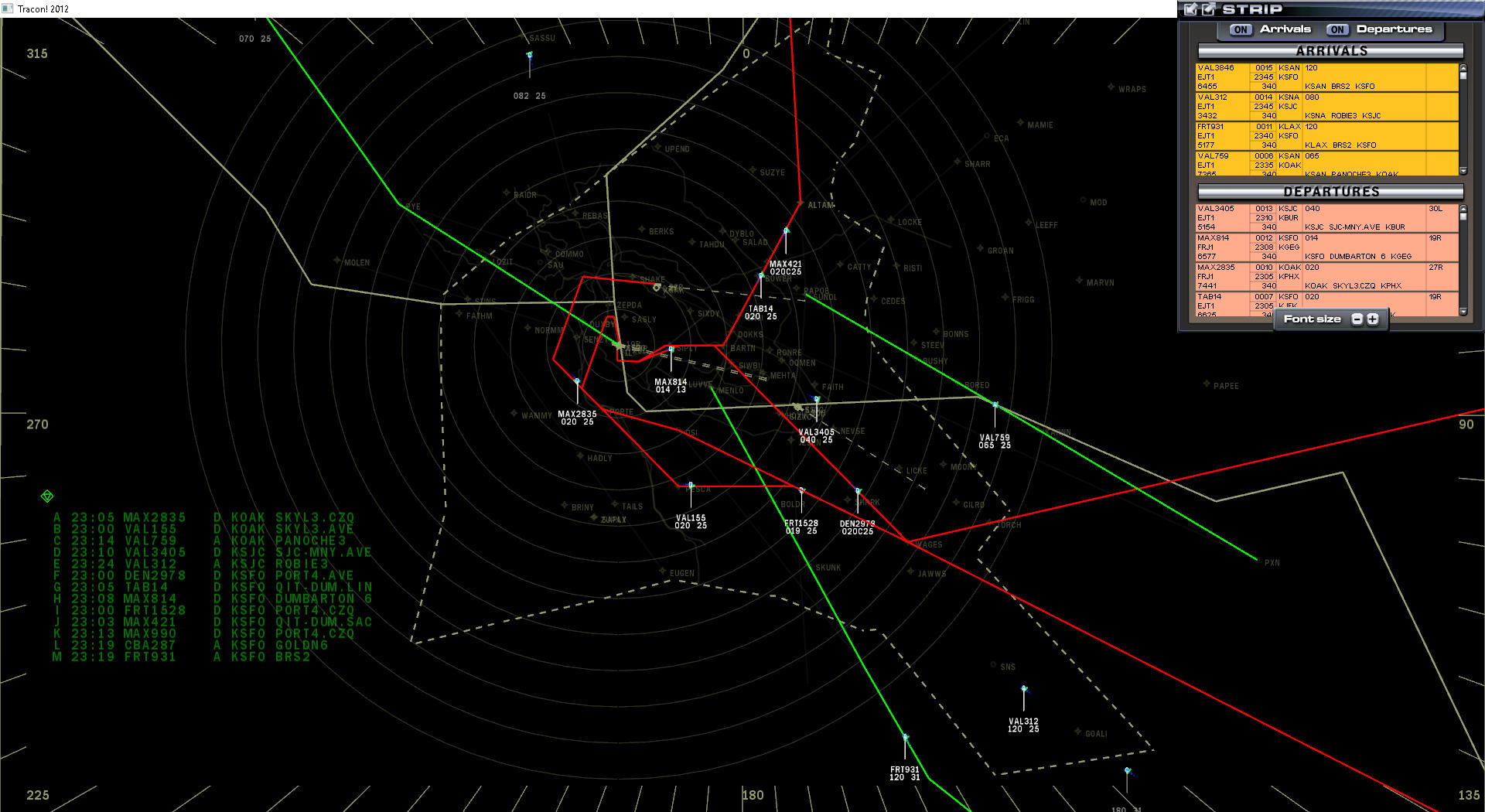 Tracon!2012:SE - NorCal Sector screenshot 3