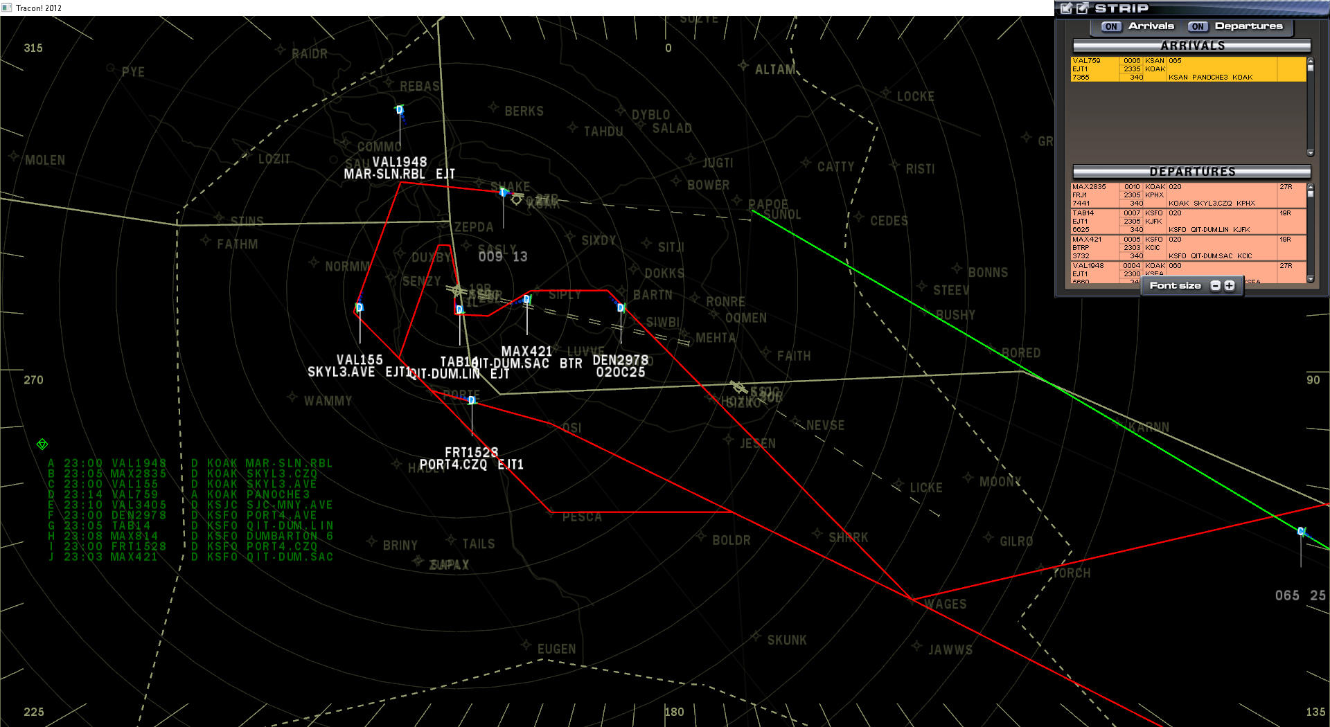 Tracon!2012:SE - NorCal Sector screenshot 1